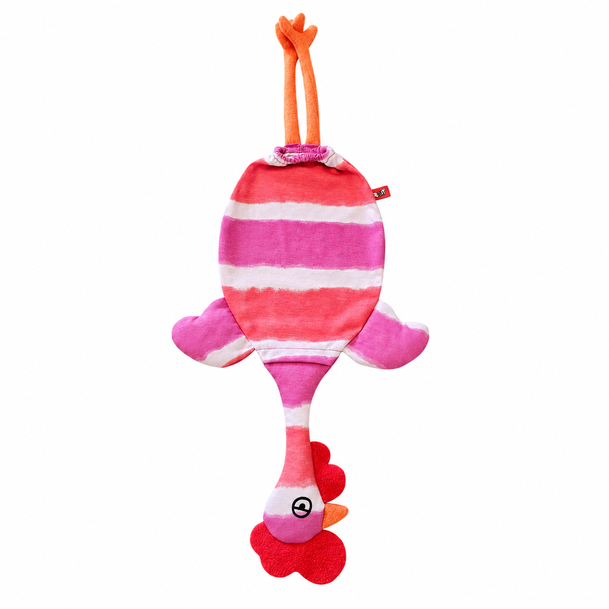 00014RACORVIO Dispenser Organizador de Bolsas Gallina Etelvina Rayada Coral Violeta - Imagen 1