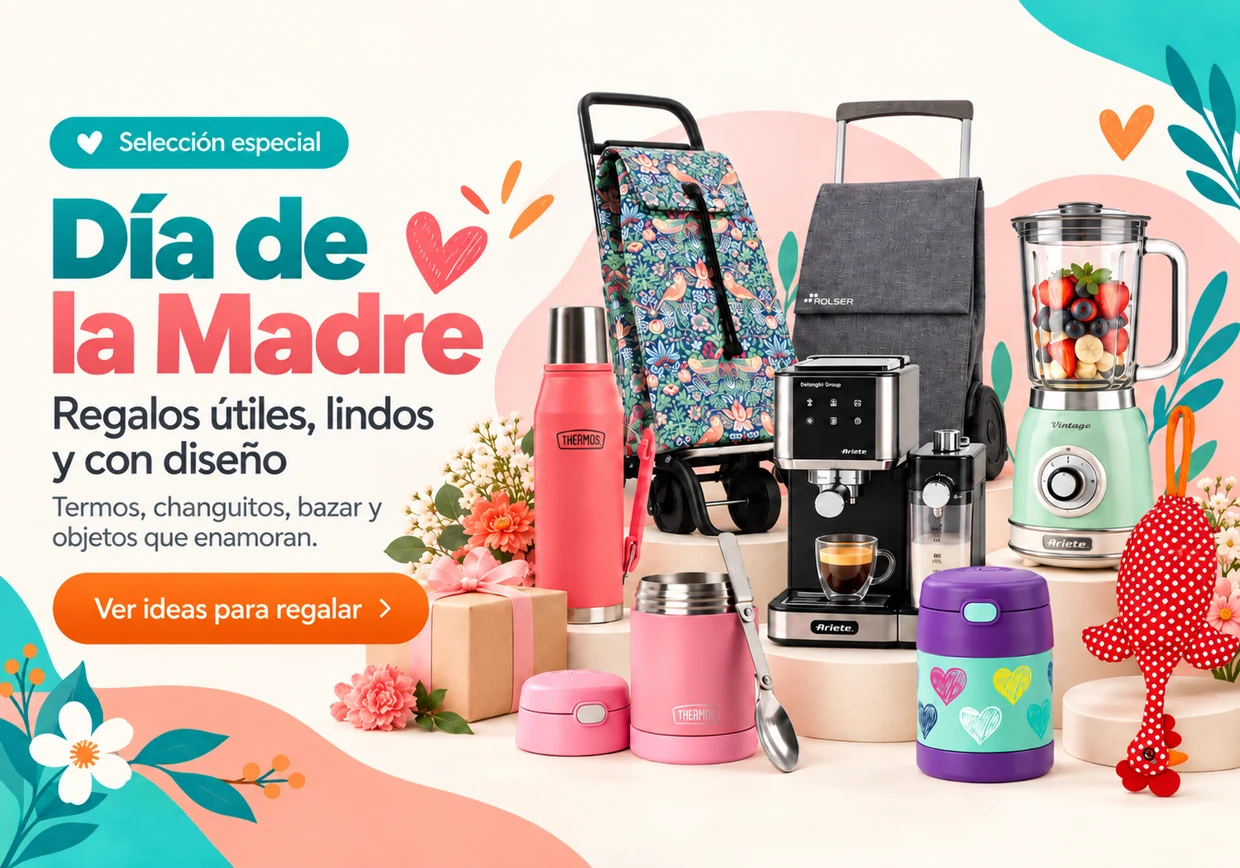Día de la Madre — regalos útiles, lindos y con diseño: termos, changuitos, bazar y objetos que enamoran